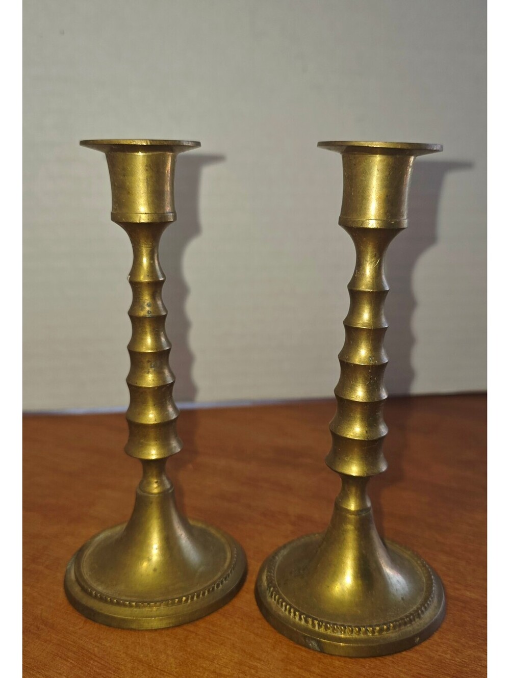 Pair of vintage taper candlestick holders